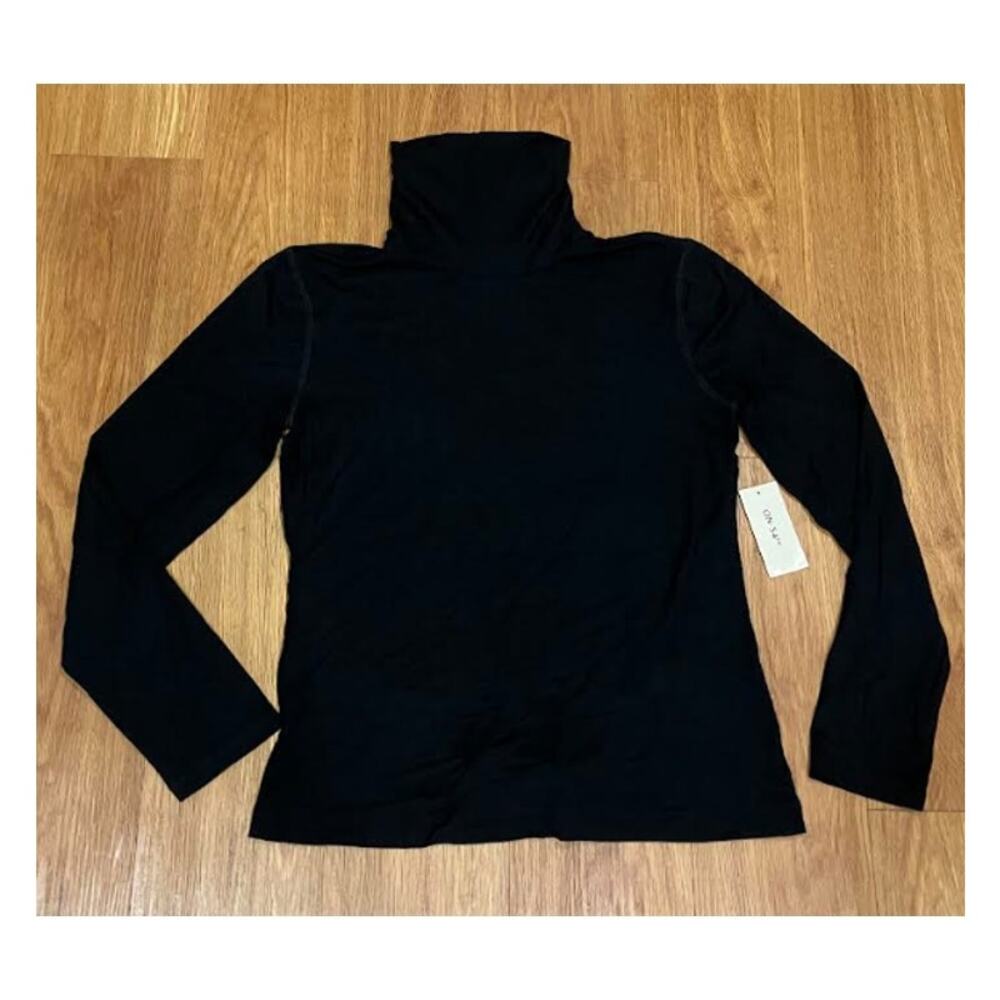 On 34th Women's Modal Long Sleeve Turtleneck Black Size L
